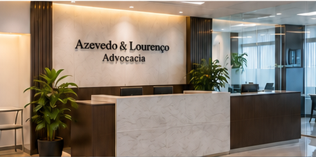 Ambiente de atendimento da Azevedo e Lourenço Advocacia